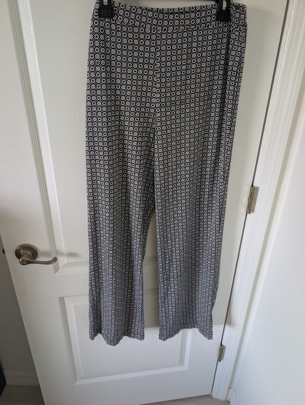 Courtenay Stretch Floral Print Wide Leg Pant, Boho, Hippy, Casual, Large